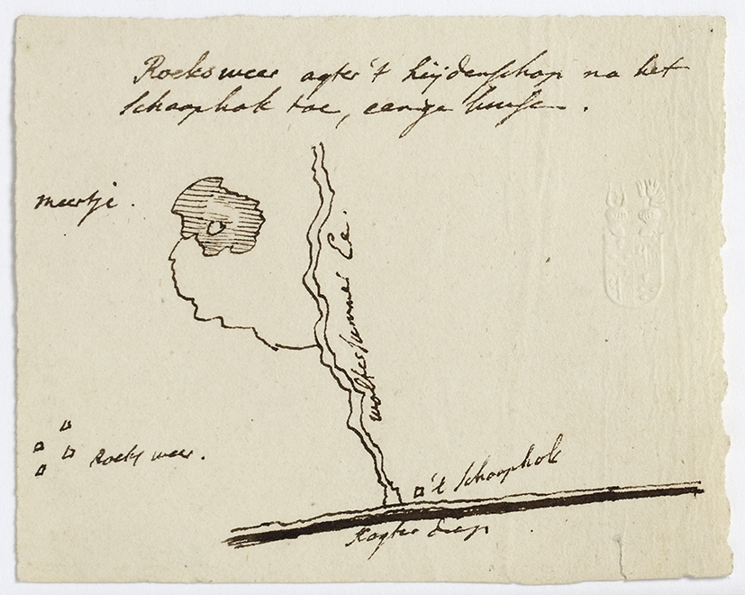 Kaartschets Roeksmeer agter 't heijdenschap na het schaaphok